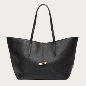 Black Little Liffner Penne Women's Tote Bag | EUJBGP-975