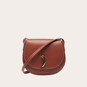 Brown Little Liffner Maccheroni Women's Saddle Bags | SMHKNF-029