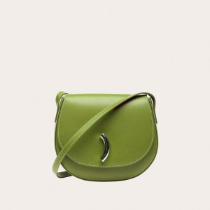 Light Green Little Liffner Maccheroni Women's Saddle Bags | QTSADY-036