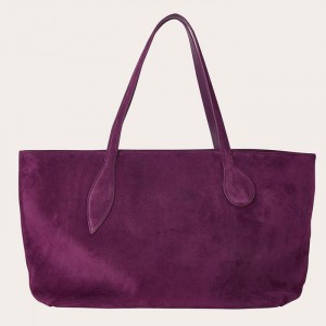 Pink Little Liffner Mega Sprout Suede Women's Tote Bag | KBCLHZ-857