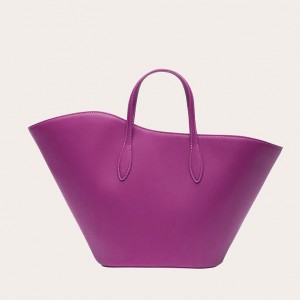 Pink Little Liffner Open Tulip Medium Women's Tote Bag | TZYGHX-629