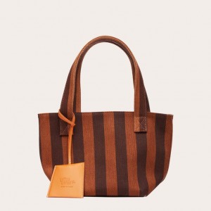 Stripes Little Liffner Mini Women's Tote Bag | TMESNP-718