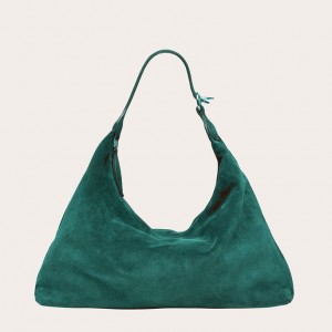 Turquoise Little Liffner Pillow Suede Women's Shoulder Bag | BPNDCE-360