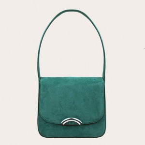 Turquoise Little Liffner Rainbow Suede Women's Tote Bag | KROCDJ-392