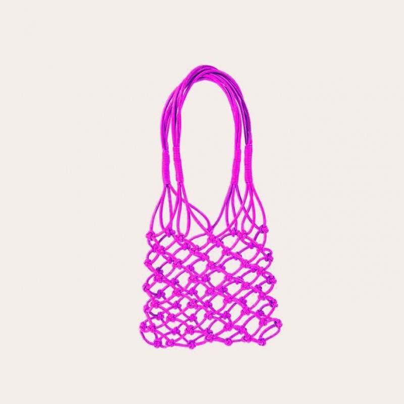 Purple Little Liffner Knotted Mini Women\'s Tote Bag | CRPWJV-238