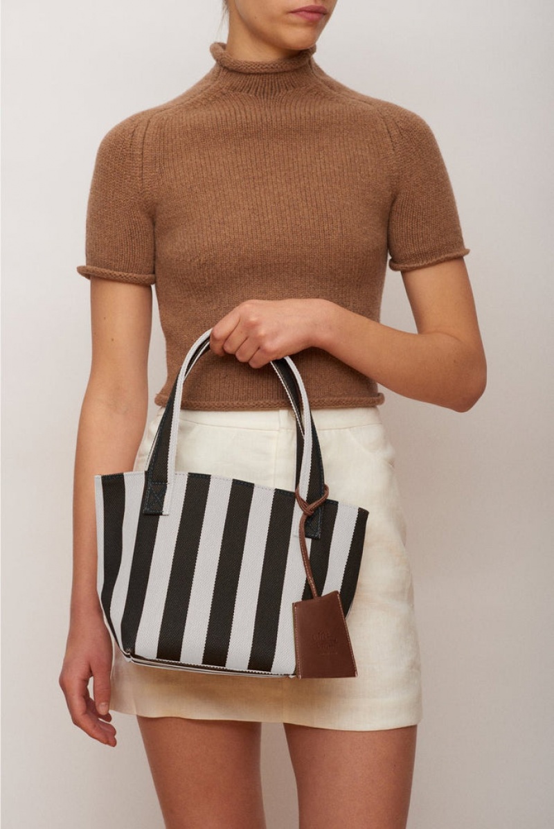 Stripes Little Liffner Mini Women's Tote Bag | SZOATB-165