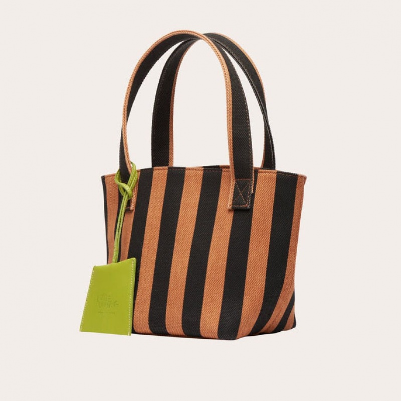 Stripes Little Liffner Mini Women's Tote Bag | OAMHVL-915