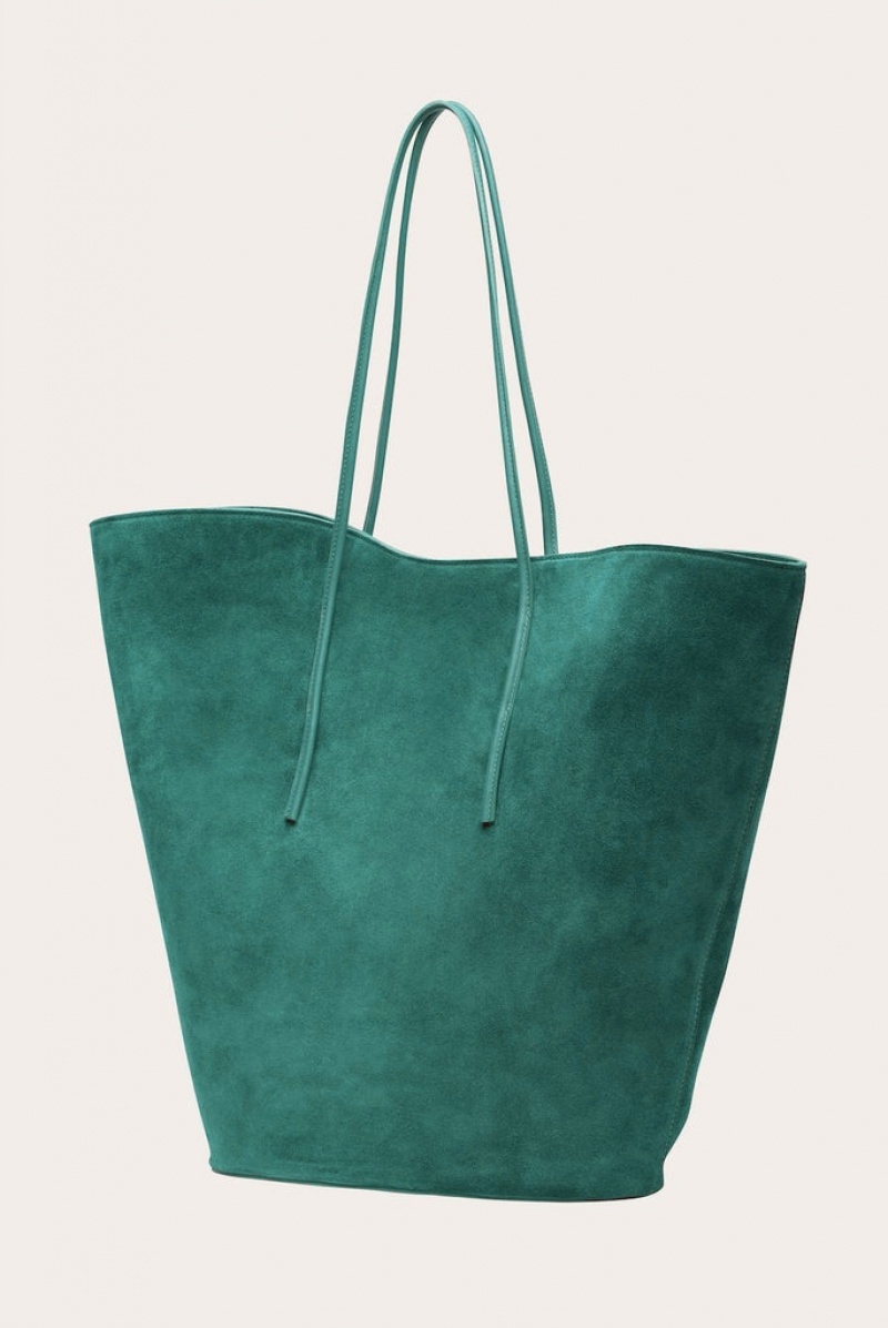 Turquoise Little Liffner Soft Tulip Women's Tote Bag | APTLVE-095